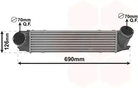 Ψυγείο Intercooler BMW X1 SUV/ ΕΚΤΟΣ ΔΡΟΜΟΥ / 5dr 2012 - 2015 ( E84 F/L ) sDrive 16 i  ( N20 B16 A  ) (143 hp ) Βενζίνη #150106210
