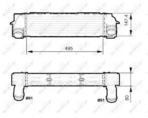 Ψυγείο Intercooler BMW X3 SUV/ ΕΚΤΟΣ ΔΡΟΜΟΥ / 5dr 2011 - 2014 ( F25 ) sDrive 18 d  ( N47 D20 C  ) (136 hp ) Πετρέλαιο #153006200