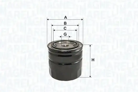 Φίλτρο λαδιού CITROEN JUMPER 2006 - 2014 MAGNETI MARELLI 153071760520