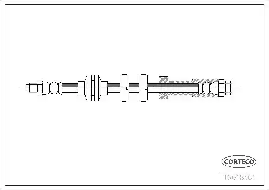 Μαρκούτσια Φρενων FIAT PUNTO 1994 - 1999 ( 176 ) CORTECO 19018561