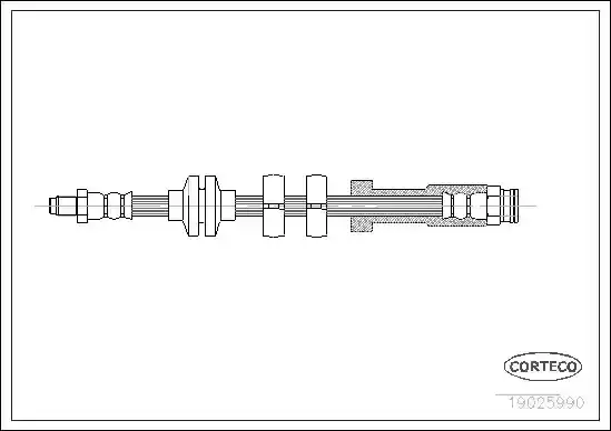 Μαρκούτσια Φρενων FIAT PUNTO 1994 - 1999 ( 176 ) CORTECO 19025990