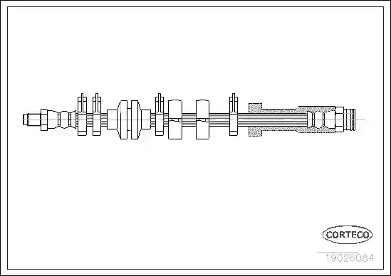 Μαρκούτσια Φρενων FIAT PUNTO 2003 - 2011 ( 188 ) CORTECO 19026084