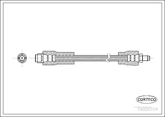 Μαρκούτσια Φρενων MERCEDES A CLASS 2001 - 2004 ( W168 ) CORTECO 19026704