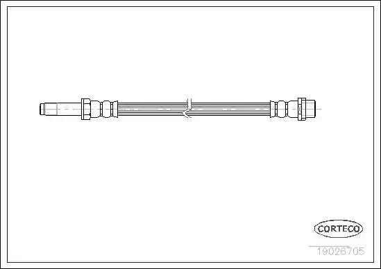 Μαρκούτσια Φρενων MERCEDES SPRINTER 1995 - 2000 ( 901 ) ( 902 ) ( 903 ) CORTECO 19026705