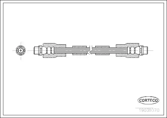 Μαρκούτσια Φρενων VW PASSAT 2000 - 2005 ( 3B3 ) CORTECO 19031070