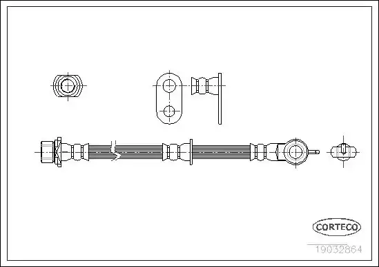 Μαρκούτσια Φρενων TOYOTA YARIS 2003 - 2006 ( XP10 ) CORTECO 19032864