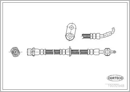 Μαρκούτσια Φρενων TOYOTA COROLLA 1997 - 1999 ( A111 ) CORTECO 19032948