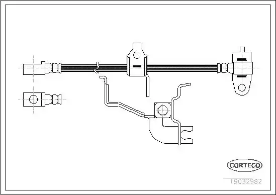 Μαρκούτσια Φρενων FORD TRANSIT 2000 - 2006 ( FA_ _ ) CORTECO 19032982
