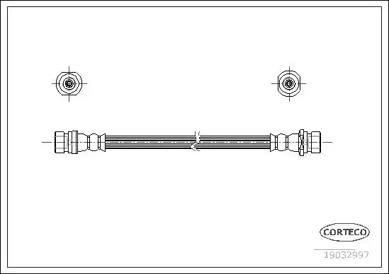 Μαρκούτσια Φρενων HYUNDAI ACCENT 2003 - 2005 ( CG ) ( LC2 ) CORTECO 19032997