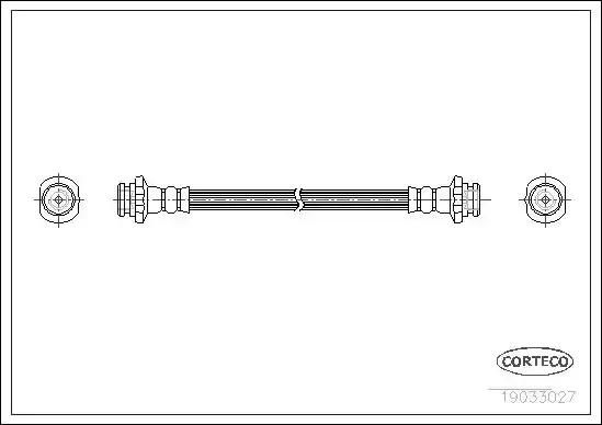 Μαρκούτσια Φρενων NISSAN MICRA 2000 - 2003 ( K11 ) CORTECO 19033027