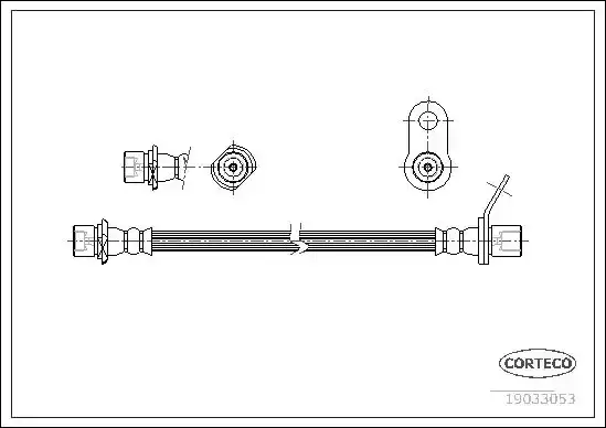 Μαρκούτσια Φρενων TOYOTA AVENSIS 2000 - 2003 ( T220 ) CORTECO 19033053