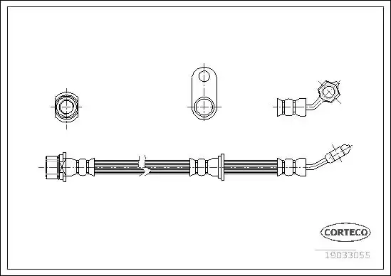 Μαρκούτσια Φρενων TOYOTA AVENSIS 2000 - 2003 ( T220 ) CORTECO 19033055