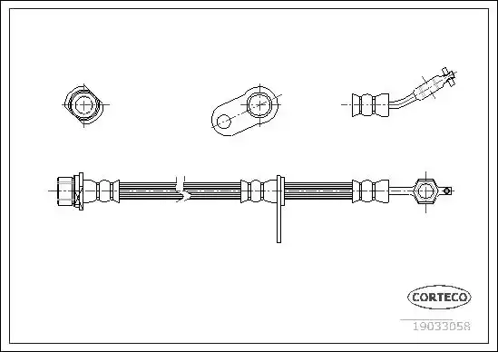 Μαρκούτσια Φρενων TOYOTA AVENSIS 2000 - 2003 ( T220 ) CORTECO 19033058