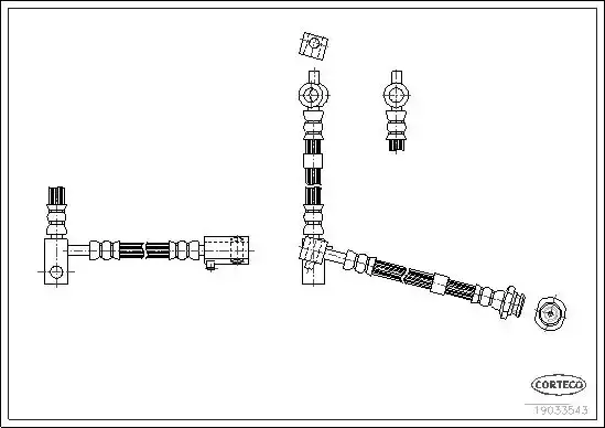Μαρκούτσια Φρενων NISSAN PRIMERA 2002 - 2007 ( P12 ) CORTECO 19033543