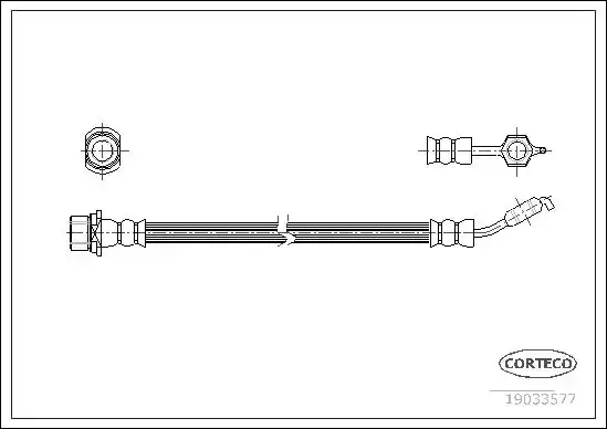 Μαρκούτσια Φρενων TOYOTA AVENSIS 2003 - 2006 ( T250 ) CORTECO 19033577