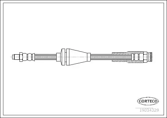 Μαρκούτσια Φρενων FIAT PANDA 2003 - 2009 ( 169 ) CORTECO 19034329