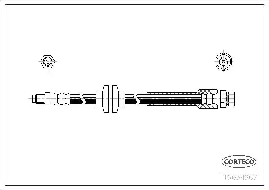 Μαρκούτσια Φρενων FORD FOCUS 2004 - 2008 (MK2A) CORTECO 19034667