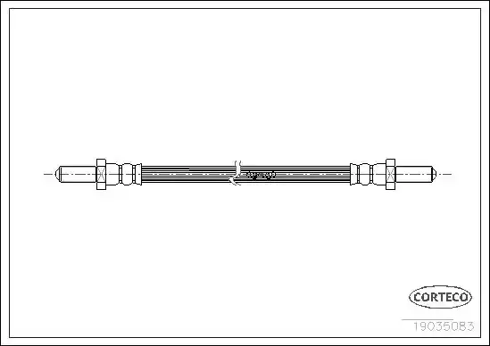Μαρκούτσια Φρενων FORD ESCORT 1992 - 1995 MK6 CORTECO 19035083