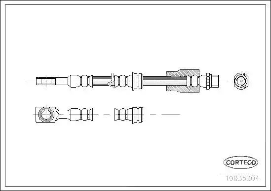 Μαρκούτσια Φρενων OPEL ASTRA 2004 - 2007 ( H ) CORTECO 19035304