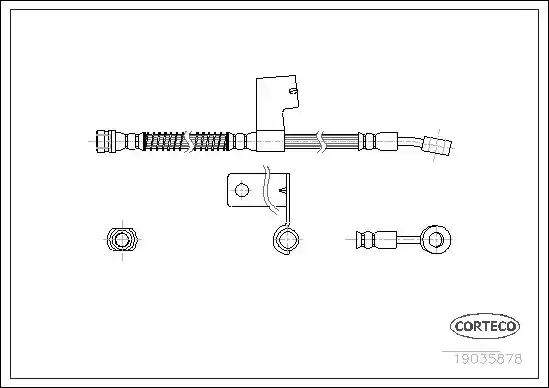 Μαρκούτσια Φρενων HYUNDAI ACCENT 2003 - 2005 ( CG ) ( LC2 ) CORTECO 19035878