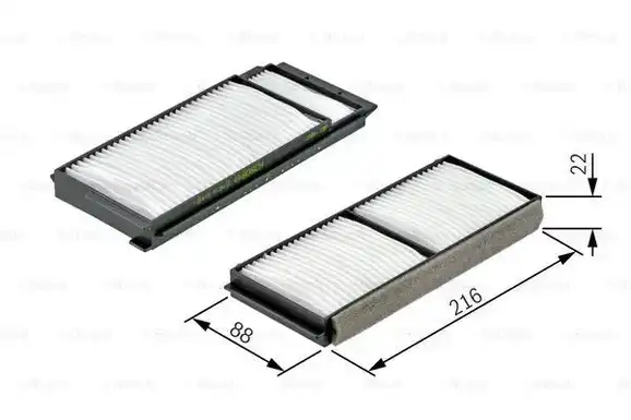 Φίλτρο αέρα εσωτερικού χώρου MAZDA 3 2004 - 2006 ( BK ) BOSCH 1 987 432 163