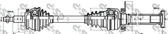Ημιαξόνιο VW TRANSPORTER 2003 - 2009 ( 7H ) ( T5 ) GSP 203246
