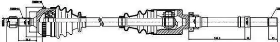 Ημιαξόνιο PEUGEOT 106 1996 - 2003 GSP 210049