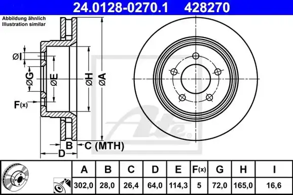 Δισκόπλακες JEEP CHEROKEE 2008 - 2013 ( KK ) ATE 24
