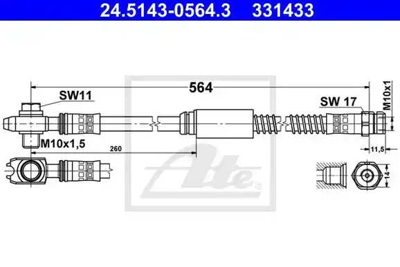 Μαρκούτσια Φρενων VW GOLF 2004 - 2008 ( Mk5 ) ATE 24