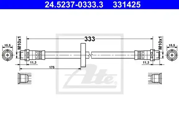 Μαρκούτσια Φρενων VW GOLF 1984 - 1992 ( Mk2 ) ATE 24