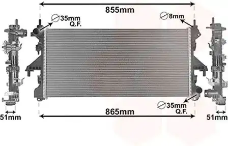 Ψυγείο Νερού FIAT DUCATO Van 2014 -  120 Multijet 2,3 D  ( F1AE0481D,FPT  ) (120 hp ) Πετρέλαιο #299006310