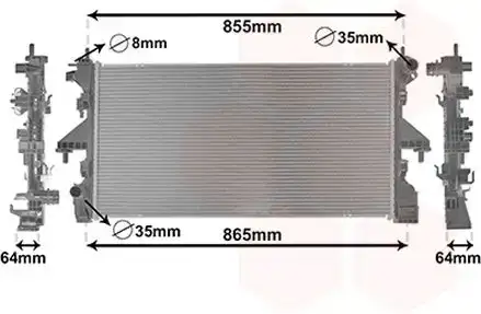 Ψυγείο Νερού FIAT DUCATO Van 2014 -  110 Multijet 2,3 D  ( F1AE3481G  ) (113 hp ) Πετρέλαιο #299006320