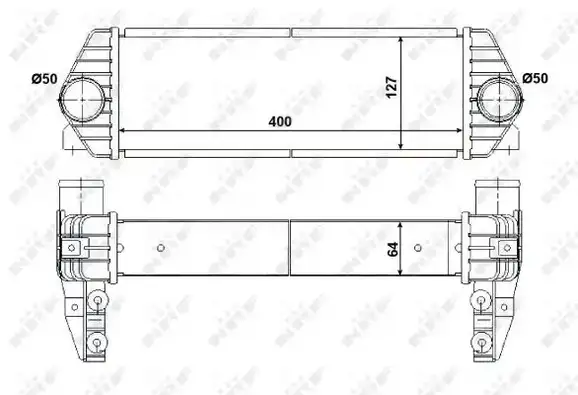 Ψυγείο Intercooler FORD TRANSIT CONNECT TOURNEO MPV / ΠΟΛΥΜΟΡΦΙΚΑ / 5dr 2009 - 2013 1.8 16V  ( EYPA,EYPC,EYPD  ) (116 hp ) Βενζίνη #317006200
