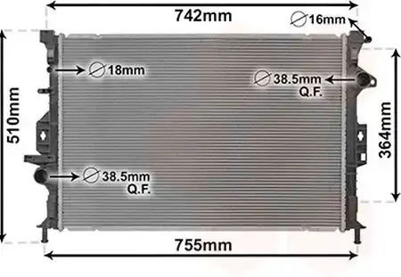 Ψυγείο Νερού FORD KUGA SUV/ ΕΚΤΟΣ ΔΡΟΜΟΥ / 5dr 2013 - 2016 2.0 TDCi  ( UFMA  ) (140 hp ) Πετρέλαιο #323006320