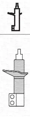 Αμορτισέρ FIAT CINQUECENTO 1992 - 1998 ( 170 ) MAGNETI MARELLI 351757070000