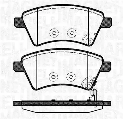 Τακάκια Σετ SUZUKI SX4 2011 - 2013 ( RW ) MAGNETI MARELLI 363916060241