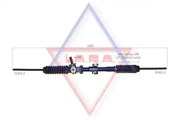 Κρεμαργιέρα & Αντλία Υδραυλικού VW CADDY 1979 - 1995 ( 14 ) LA.R.A. 400010