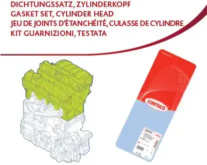 Φλάντζα κυλινδροκεφαλής TOYOTA COROLLA 1997 - 1999 ( A111 ) CORTECO 418446P