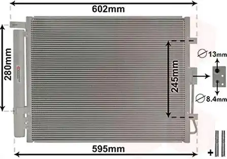 Ψυγείο A/C (Εξωτερικό) KIA SOUL MPV / ΠΟΛΥΜΟΡΦΙΚΑ / 5dr 2009 - 2013 ( AM ) 1.6  ( G4FG  ) (124 hp ) Βενζίνη #422006400