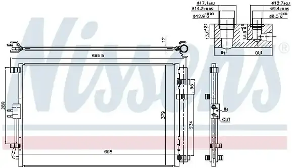 Ψυγείο A/C (Εξωτερικό) KIA SOUL MPV / ΠΟΛΥΜΟΡΦΙΚΑ / 5dr 2017 -  1.6  ( G4FG  ) (122 hp ) Βενζίνη #422306400