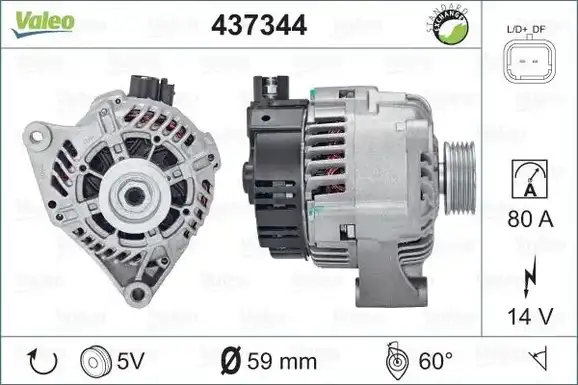 Δυναμό/Εναλλάκτης PEUGEOT 106 1992 - 1995 VALEO 437344