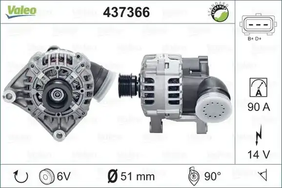Δυναμό/Εναλλάκτης BMW X5 2000 - 2004 ( Ε53 ) VALEO 437366