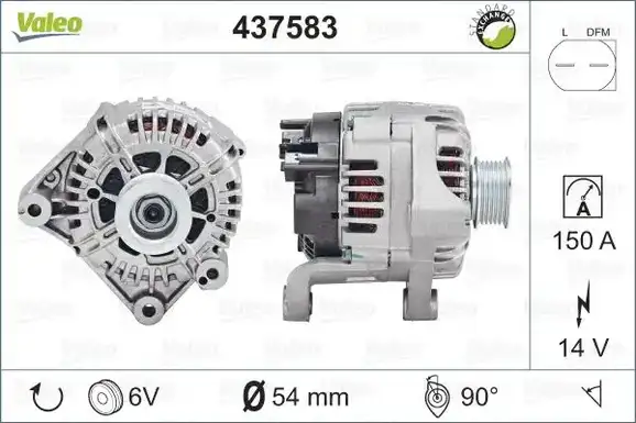 Δυναμό/Εναλλάκτης BMW X3 2004 - 2007 ( Ε83 ) VALEO 437583