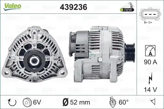 Δυναμό/Εναλλάκτης BMW Z3 1996 - 2003 ( E36/8 ) VALEO 439236