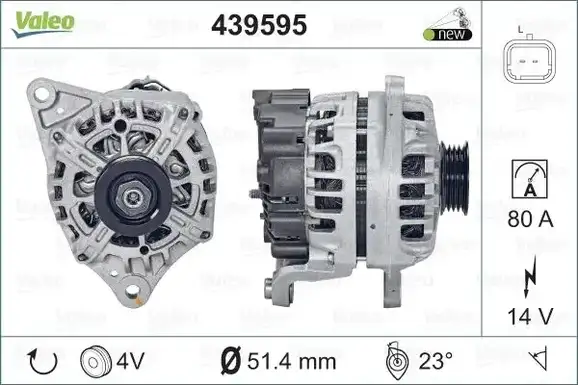 Δυναμό/Εναλλάκτης NISSAN MICRA 2003 - 2005 ( K12 ) VALEO 439595