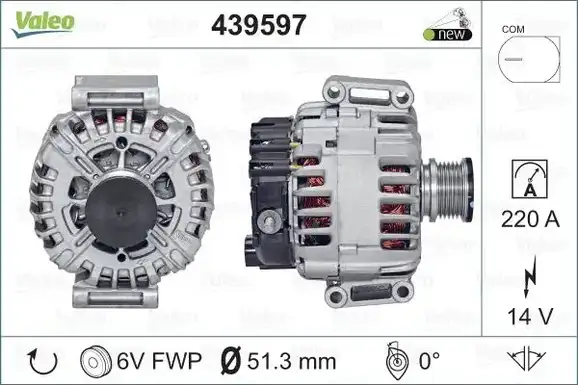 Δυναμό/Εναλλάκτης MERCEDES SPRINTER 2006 - 2013 ( 906 ) VALEO 439597
