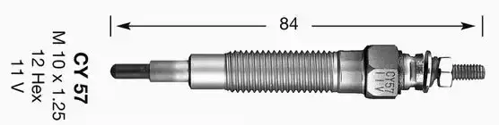 Προθερμαντήρας MITSUBISHI LANCER 1992 - 1995 ( CB ) NGK 4994