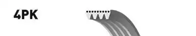 Ιμάντας poly-V SUBARU IMPREZA 2008 - 2014 GATES 4PK806SF