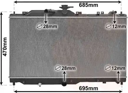 Ψυγείο Νερού MAZDA 2 Hatchback / 5dr 2014 -  1.5 D  ( S5Y2,S5Y5,S5Y6,S5Y7,S5Y8  ) (105 hp ) Πετρέλαιο #506006315