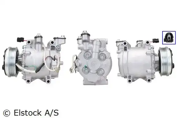 Συμπιεστής A/C (Κομπρέσορας) HONDA CIVIC 2006 - 2009 ( FD / K / N ) ELSTOCK 51-0990